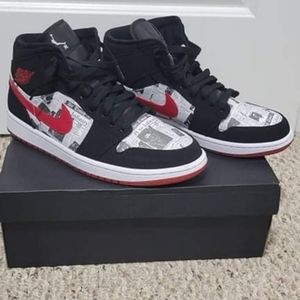 Air Jordan 1 Mid "Newspaper"